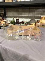 Glass pitchers--8-cup, 4-cup, 1-cup