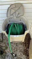 Water Hose with Reel and Container