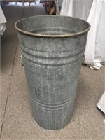 Tall Galvanized Metal Bucket