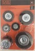 Black & Decker Wire Wheel and Cup Brush Set