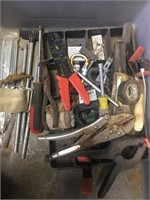 Tub Box Lot of Tools and Fasteners