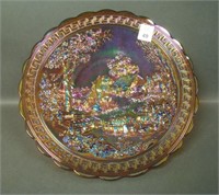 Imperial Amber Nuart Homestead Chop Plate
