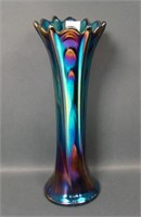 Dugan Elec. Purple Pulled Loops 11" Vase