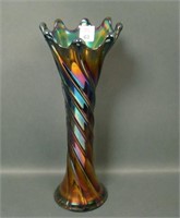 Dugan Elec. Purple Spiralex 12" Vase