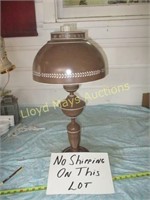 Tole Metal Vintage Chimney Lamp