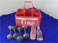 Coke Items + Vintage Brass Knobs