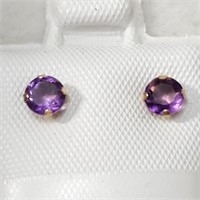 $200 14K  Amethyst(0.8ct) Earrings