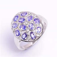 $220 Silver Tanzanite(2.9ct) Ring