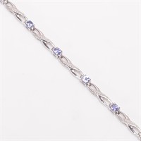 $200 Silver Tanzanite(0.7ct) Bracelet