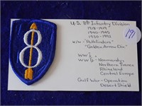 USA 8th Infantry Div Badge