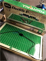Electric football game, in open box