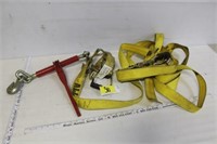 Chain binder, ratchet straps