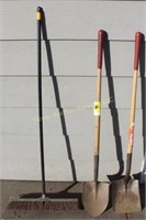 Two Shovels and a broom