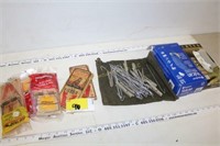 Rodent traps, hangers, gloves