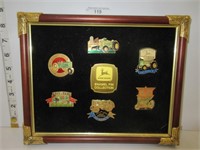 JOHN DEERE PIN COLLECTION IN FRAME