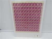 Sheet of Hitler Stamps 40