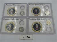 Lot of 4 - Presidential Dollar Series