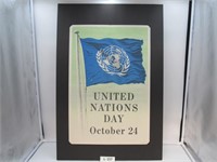 UN Day Poster - Flag 1950's