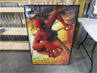 Framed Spiderman Movie Poster