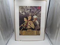 Norman Rockwell The Scouting Trail #2/100 Print