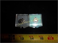 2pc - 10k Gold BMHS Service Pins / Gold Lapel Pins