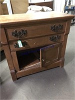 Dresser w/ 2 drawers, doors(one needs repair)