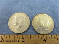 2 1965 Kennedy Halves - 40% Silver