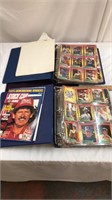 Two binders full of NASCAR trading card