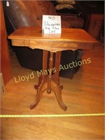 Eastlakes Style Carved Wood Antique Side Table