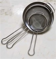 MIU 3 Pieces Stainless Steel Mesh Strainer