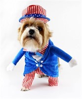 Midlee Uncle Sam 4th of July Fake Arms Dog Costume