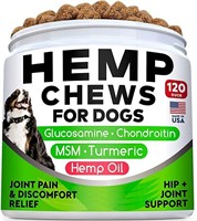 All-Natural Hemp Chews + Glucosamine for Dogs - Ad