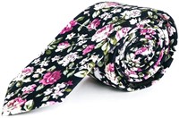 Mens Skinny Tie - Perfect Floral Neck Tie - For We