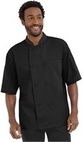 Menâ€™s Lightweight Short Sleeve Chef Coat (S-5X,