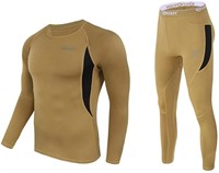 Menâ€™s Thermal Underwear Set, Sport Long Johns Ba