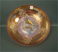 Crown Crystal Dk Marigold Kookaburra Float Bowl