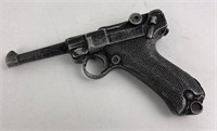 Cast Aluminum Luger Training Pistol Toy
