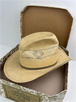 Bailey U-Rollit Straw Cowboy Hat in Box Size 7 1/2