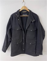 Filson Mackinaw Black Wool Cruiser Coat USA Size M