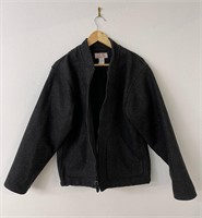 Filson USA Black Wool Field Jacket Coat Size M