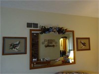 Angel Cross Stitch Pictures & Wood Framed Mirror