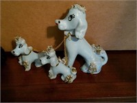 Vintage Walking Poodle figurines