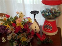 OSU Gumball decoration & Artificial flowers