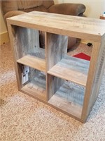 Gray Cubby book case. Very Sturdy