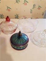 Assorted Glass, Carnival Ware etc.