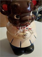 Turnabout Bear Cookie Jar (2 sided)