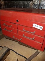 Red Tool Box with tools (see photos)