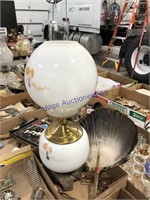 FEATHER FAN, ELECT LAMP