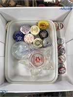 TAPE MEASURES, ASH TRAY, VOTING PINS