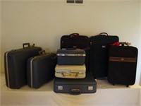 (8) Suitcases- Various Styles, Sizes & Makes